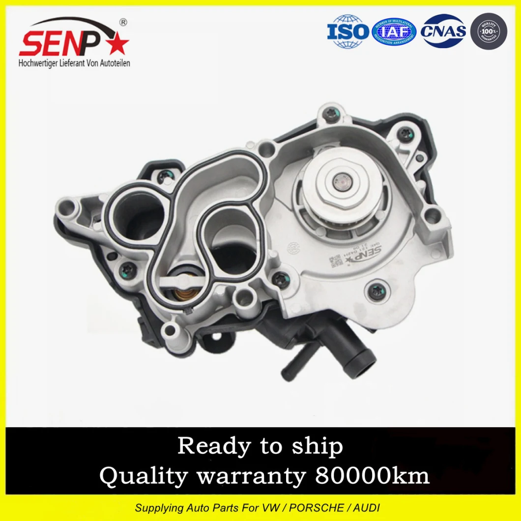 Senp Wholesale German Car Parts 04e121600d Coolant Water Pump 04e121600 Car Cooling Water Pump for Volkswagon Audi Seat 1.2/1.4 with Thermostat Hosing